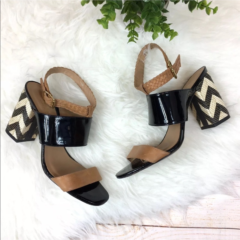 Tabita patent leather combo boho heeled sandals 7